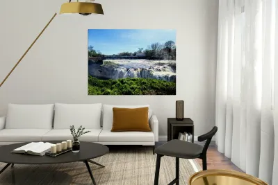 From the Edge: Serenity Meets Momentum at Paterson Great Falls Reproduction