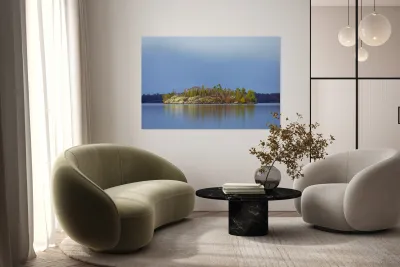 Island on Still Waters Reproduction