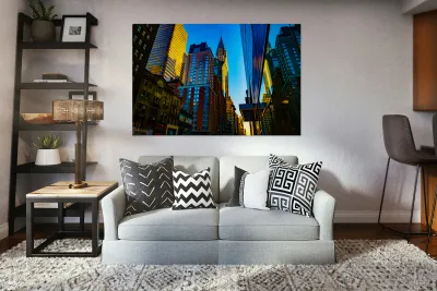 New York in Blue Reproduction