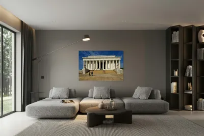 The Lincoln Memorial. Washington D.C. Reproduction