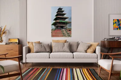 Nepal. Kathmandu. Durbar Square Reproduction