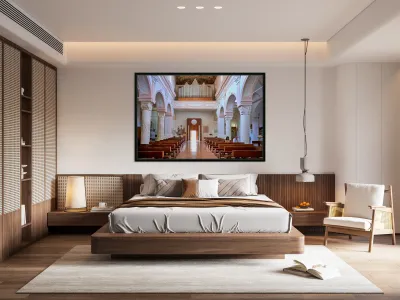 Vieste Gargano. Apulia Puglia Italy. The Cathedral Reproduction