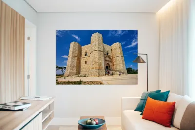 Apulia Puglia Italy. Castel del Monte Reproduction