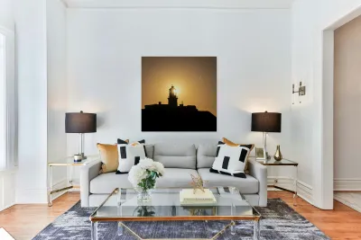 Strumble Head Lighthouse Silhouette Reproduction