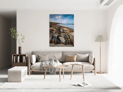 Hosta Beach Rocks Reproduction