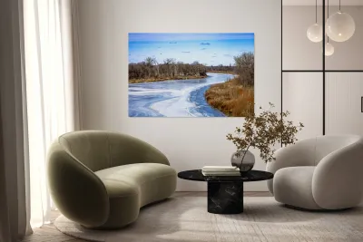 Ice Melt on the Red River Reproduction