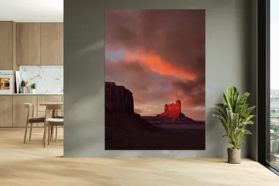 Sunset in Monument Valley Reproduction