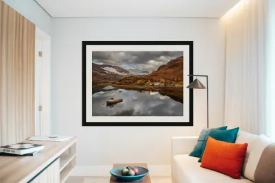 Autumn Tranquility on Loch Duich Reproduction