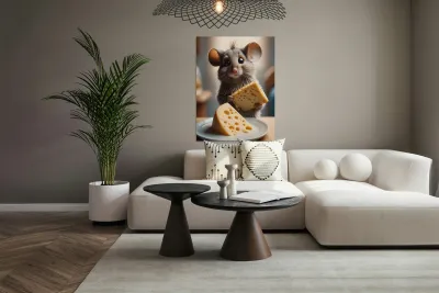 Fuzzy Surprised Mouse By ISHISH Reproduction