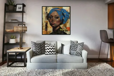 Blue Turban of Grace Reproduction