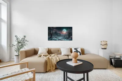 Magical Spring Moon By ISHISH Reproduction