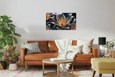 Transparent Majestic Glass Lily Flower By ISHISH Reproduction