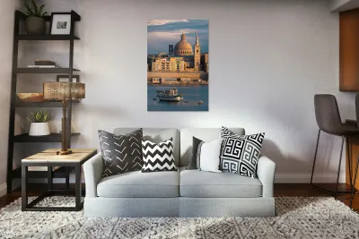 Evening Sunlight on Valletta Reproduction