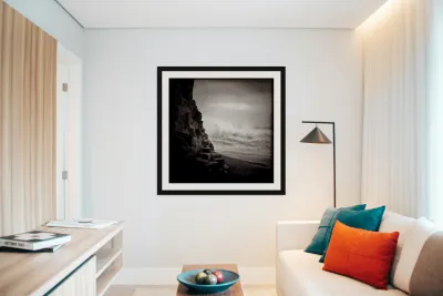 Vik Beach Stormy Sea Reproduction