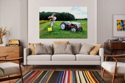 Tractor and Scarecrow: Whimsy on the Windrows Reproduction