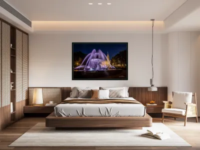 Fontaine De Tourny And National Assembly Of Quebec Canada Reproduction