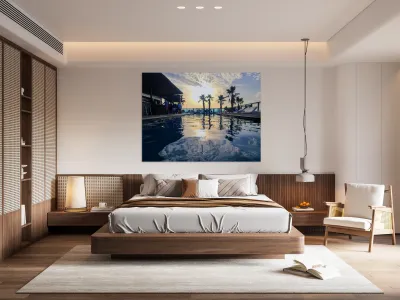 Velvet Pool Burning Sky Reproduction