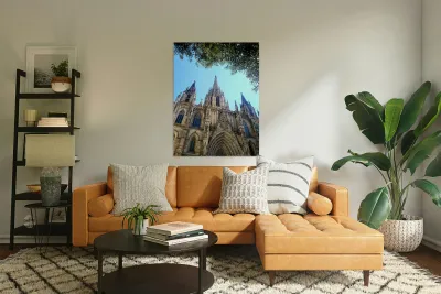 Gothic Roots Olive Crowns: The Cathedral at an Angle of Awe Reproduction