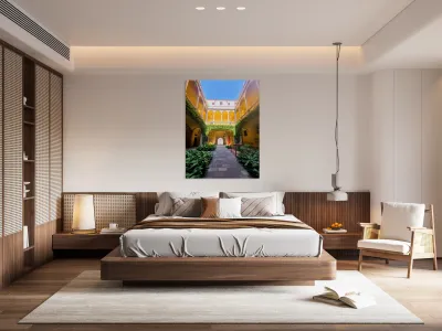 Courtyard of Legacy: Archives of  the Crown of Aragon Reproduction