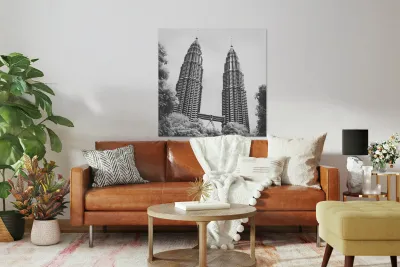 Petronas Towers Infrared Reproduction