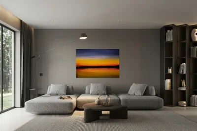 Lake Color Abstract Reproduction