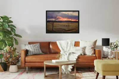 Heavens blaze: sunset symphony in Cold Beer New Mexico Reproduction