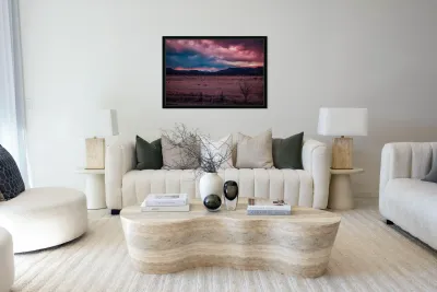 Solitary Harmony Under a Painted Sky Reproduction