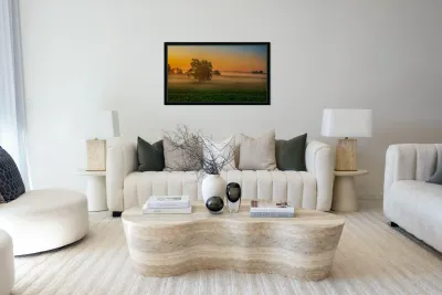 Dawns Embrace: Morning Tranquility at Gettysburg Reproduction