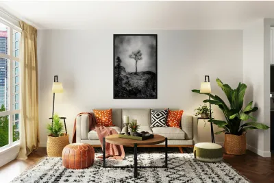 Serene Sylvan Lake: Alone on the Hill Reproduction