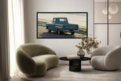 Light Blue Chevy Truck Reproduction