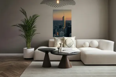 Trump Tower Chicago Sunset Reproduction