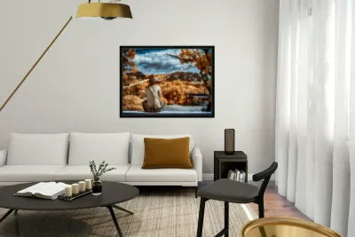 Veil of Peaceful Hues Reproduction