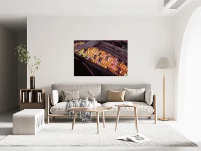 Colorful Indian Corn Reproduction