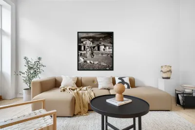 Dust Driven Duel in Old Western Streets Reproduction