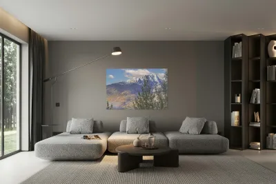 Calm Mountains  Reproduction