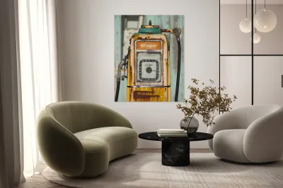 Old Petrol Pump Reproduction