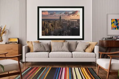 New York Sunset Reproduction