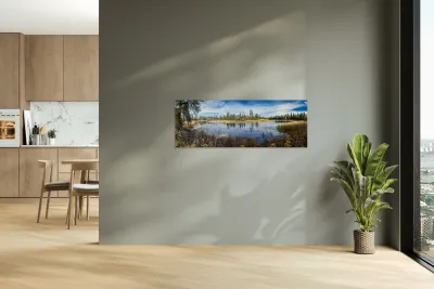 Horseshoe Bend Panorama at Pine Point Rapids Reproduction