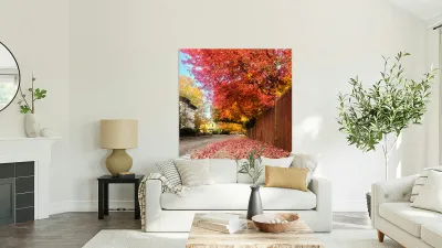 Fall Over the Fence  Reproduction