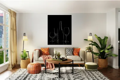 Wine and Glasses Reproduction