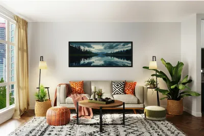 Heaven’s Mirror - Modern Seascape Art Prints Reproduction