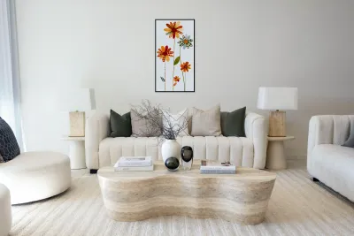 Plaid Botanica 18 - Modern Floral Art Prints Reproduction