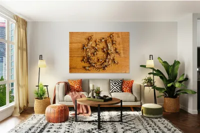 Around horseshoe track Reproduction