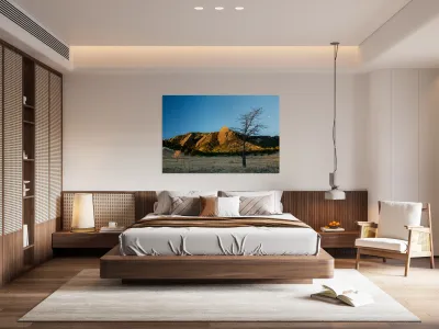 Boulder Colorado Flatirons Early Morning Light Reproduction