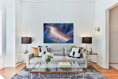 Boulder County Colorado Blazing Canyon View Reproduction