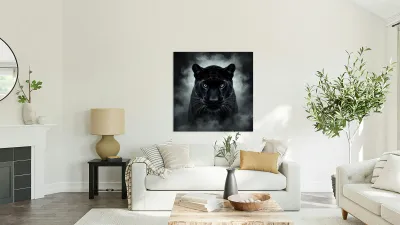 Mysterious Black Panther By ISHISH Reproduction