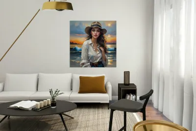 Rugid Lady By ISHISH Reproduction