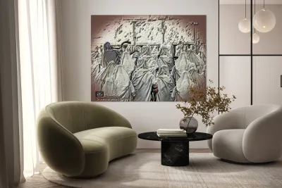 art   praying at KOTEL   AA Reproduction