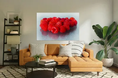 Still life raspberries Reproduction