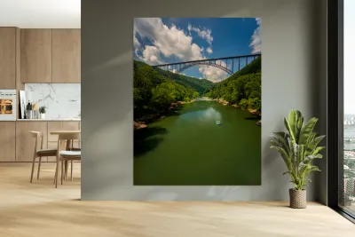 Rafters at the New River Gorge Bridge Reproduction